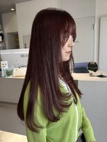 ログ(log)&nbsp;ニュアンスパーマ　髪質改善カラー　顔まわり　レイヤー　艶髪