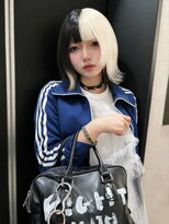 エル オオサカ 心斎橋店(L. OSAKA) ボブカットツートーンカラーニュアンスウルフ