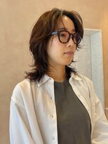 オン キャナルシティ博多前店(on) 【晴音】ミディアムウルフ/ウルフパーマ/30代