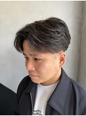 毛流れセンターパート/刈り上げ/ショート