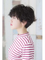 ネオリーブアイム 横浜西口店(Neolive aim)&nbsp;黒髪、くせ毛風ウエーブとセミウエットのオシャレマッシュ