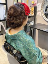 ローラ 本店(Rola)&nbsp;【着物ヘア】クリスマスヘアー　ヘアセット