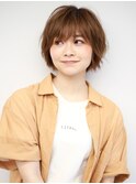 ★大人かわいい小顔ひし形ショートパーマ/30代40代50代/渋谷