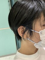 ミエルヘアーエスト 新宿店(mielhair est)&nbsp;イヤリングカラー×ディープブルー