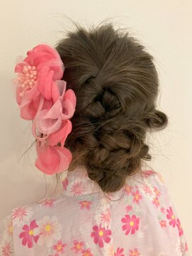 ユッカ エコル 塚口(YUCCA ekolu) 【ekolu ANNA】夏祭りセット/浴衣ヘアー/編み込みアレンジ