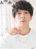 アレンジ効く短髪パーマ栗色スマートマッシュ上尾