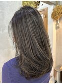 ハイライト × グレージュ