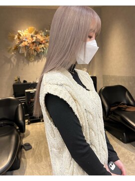 ロンド レア 天神大名店(Lond Le’a) ダブルカラー/インナーカラー/イヤリングカラー/ミルクティー