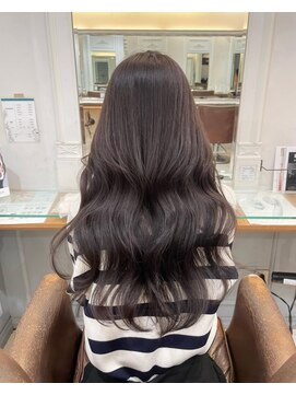 ネオリーブアイム 横浜西口店(Neolive aim) 柔らかい透け感グレージュ 韓国ロング【横浜】