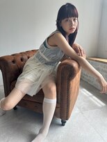 ヘアーアンドファッションシオミエイチ (hair＆fashion shiomi H)&nbsp;ぱっつん前髪×ダークブラウン