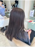 韓国ヘア/韓国風/透明感/アッシュグレージュ/くすみカラー/秋冬