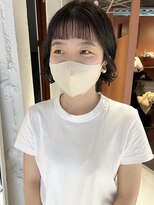 コフィー バイ メルト 吉祥寺(cofy by melt)&nbsp;【三ツ井純】オン眉 コテ巻きパーマ ゆるふわカール 黒髪暗髪