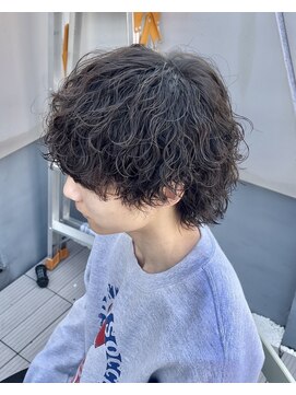リベル(LIBER) マッシュウルフ/八王子駅/波巻きパーマ/メンズパーマ/浅沼