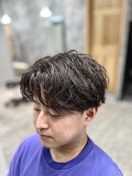 フォンド 津田沼(fond.) ベリーショート/ダークアッシュ/ニュアンスパーマ/韓国マッシュ