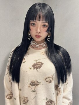 ペレ 梅田(PELE) 黒髪/ボブルフ/ネビージュ/小顔/ワンレン/梅田/髪質改善/前髪