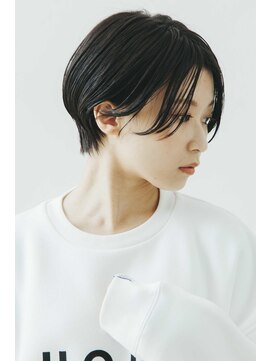 大人ショートボブ丸みショートカットマッシュショート前髪なし2