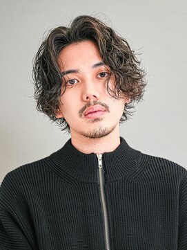 メンズヘアセンス 渋谷(MEN'S HAIR SENSE) スパイラルパーマ/フェザーパーマ/センターパート