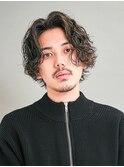 スパイラルパーマ/フェザーパーマ/センターパート