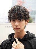 渋谷バレない学生緩めシャドウパーマ社会人フェザーパーマ