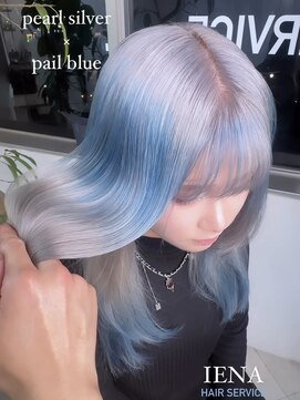 イエナ 渋谷(IENA) デザインカラーケアブリーチダブルカラーペールブルーカラー