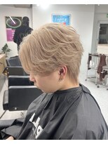 メンズペレ 渋谷(MEN'S PELE)&nbsp;ニュアンスパーマ/韓国マッシュ/スパイキーショート/渋谷