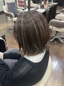 リジェール 高辻店 シークレットハイライト　グレージュ　ハイライト