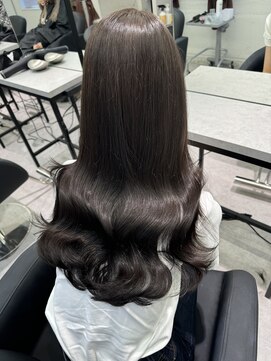 ペレ 栄(PELE) 韓国 くびれロング レイヤー ワンホンヘア 小顔前髪