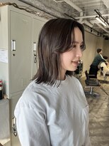 エラ(ere) ブリーチなしカラー オリーブベージュ 地毛風カラー