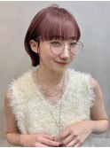 ブリーチなしカラー伸ばしかけヘア簡単スタイリング小顔ヘア