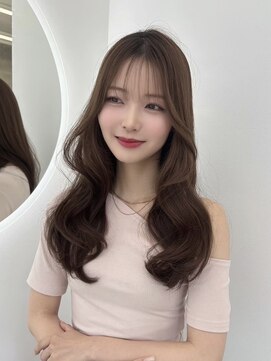 フォンズ(FONS) 透明感ショコラグレージュ/韓国くびれヘア/ロングレイヤー/学割