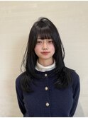 地毛風ストレート×前髪あり/小倉