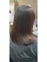 ブレス ヘアアンドスパ 湘南台(bless hair spa)&nbsp;毛先丸める　縮毛矯正　質感　なめらかミディアム