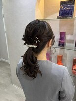 カラークチュール(Color Couture)&nbsp;ヘアアレンジ/結婚式ヘア/ローポニー/ゆるふわヘア
