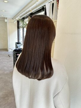 シロ(SiLO) 〈long〉冬の艶ブラウンカラー