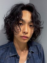 レクタ(RECTA) ニュアンスパーマ 大きめウェーブ ミディ