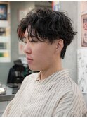 メンズシャドウパーマツイストスパイラルパーマ三鷹