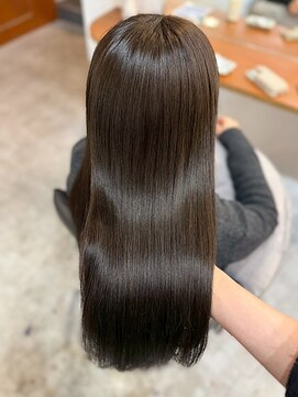 ピピバイヨーク(pipi, by yoke.) 艶髪ナチュラルブラウン/髪質改善ケアカラー/スモーキーカラー