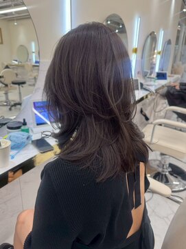 シェノン サントル(CHAINON CENTRE) イメチェン/ピンクベージュ/アンブレラカラー/前髪/梅田