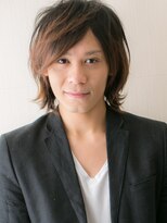 モッズヘアメン 札幌月寒店(mod's hair men) 七三分け束感ハイトーンカラー大人ウルフショートo札幌月寒