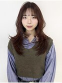 平田/ワンホンレイヤー/ミルクティーブロンド/ダークブルー/栄
