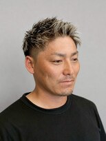 スター 稲沢店(STAR)&nbsp;メンズメッシュホワイトカラー爽やかショート