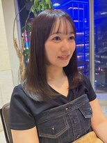 ヘアリゾート粋 ティガ 池袋店(tiga)&nbsp;透明感シアーブラウン/レイヤーカット/顔まわりカット