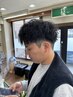 メンズカット、シャドーパーマ