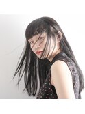 「picto」 ブルージュ×ストレートロング @山野理恵