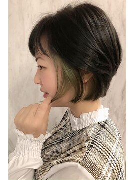 ヘアアンドメイク オプシス(Hair&Make OPSIS) 遊び心とオシャレ感あるマットなインナーカラー＆バリエボブ