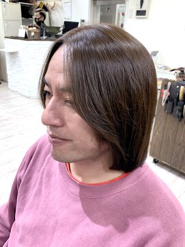 デザイナーズ ファクトリー(Designer's Factory) メンズ ブラウン ワンレングス