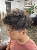 ツイスト2ブロックヘアー
