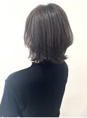 ショコラベージュの艶ボブ