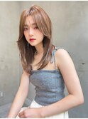ACE 横浜　小顔レイヤーロング×ライトブラウン