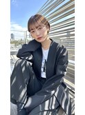 ハンサムショート×ワイドバング